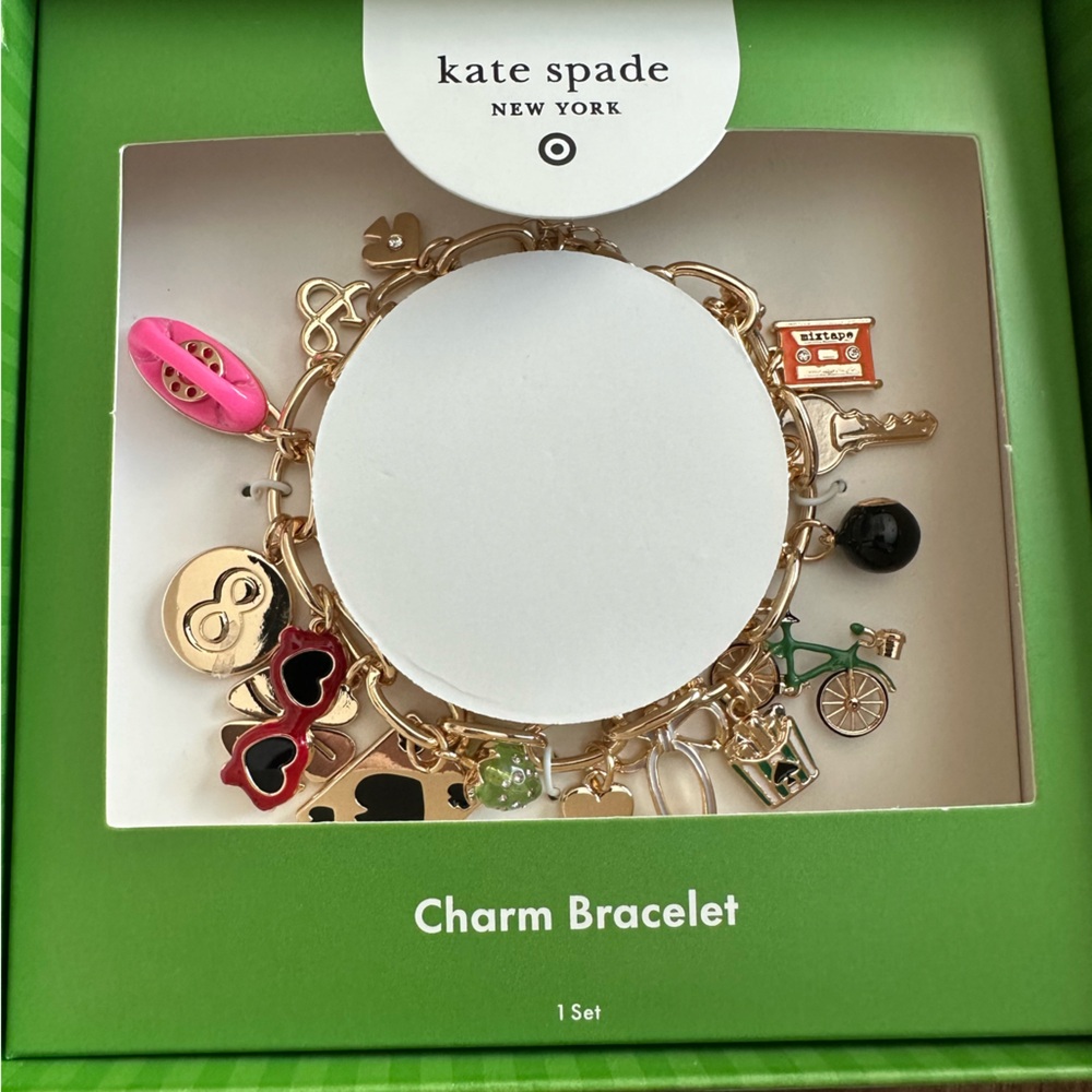 Kate Spade X Target Gold Charm Bracelet NIB